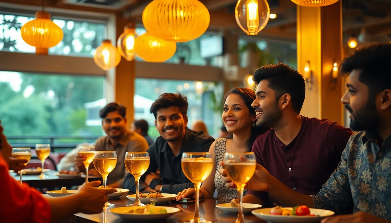 उसके/उसकी friends के साथ पहले महीने में dinner: signals पढ़ें